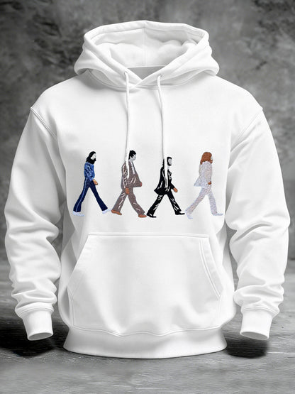 Men's Classic Legendary Rock Band Print Gift For Fans Casual Hoodie