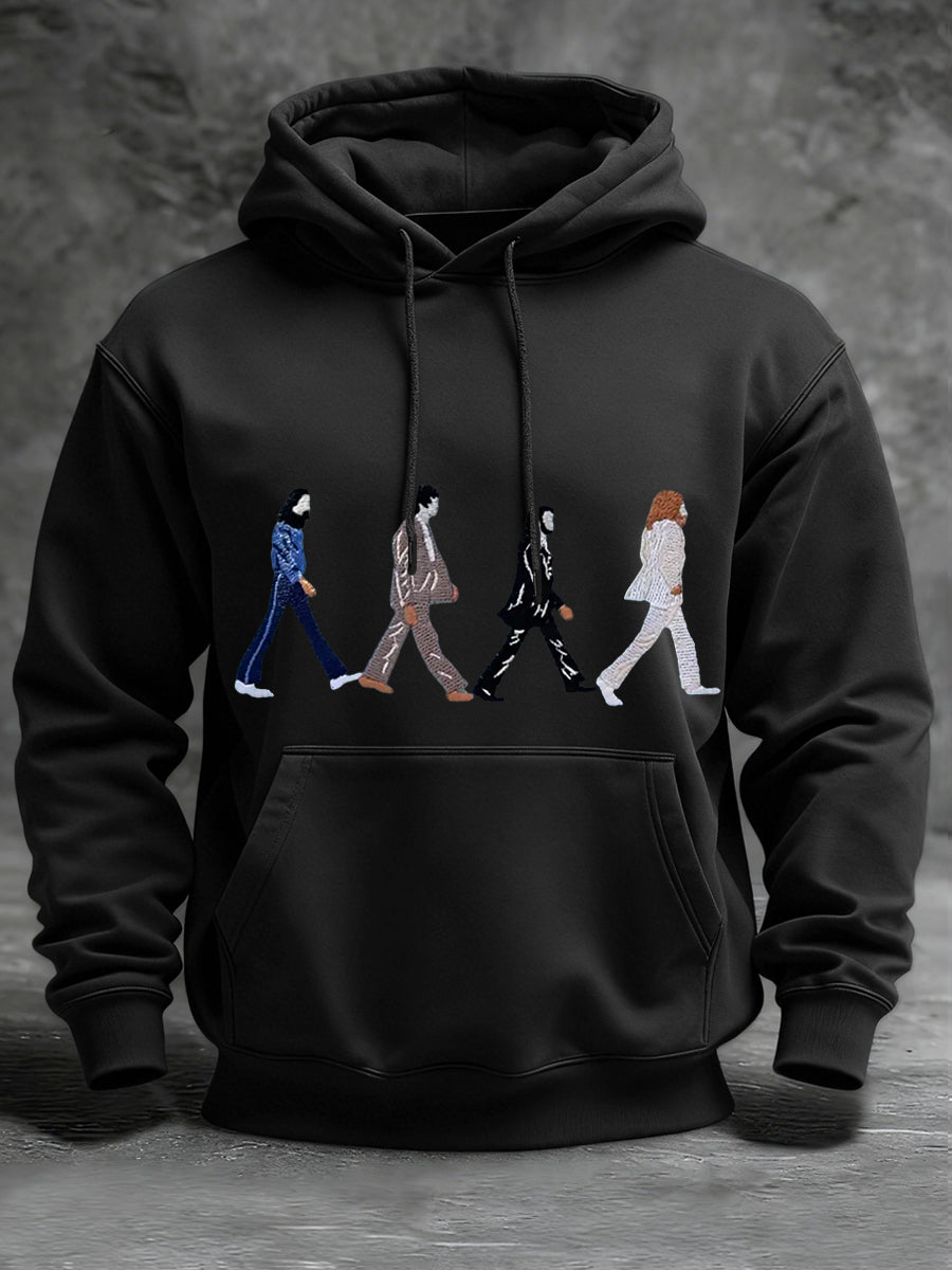 Men's Classic Legendary Rock Band Print Gift For Fans Casual Hoodie