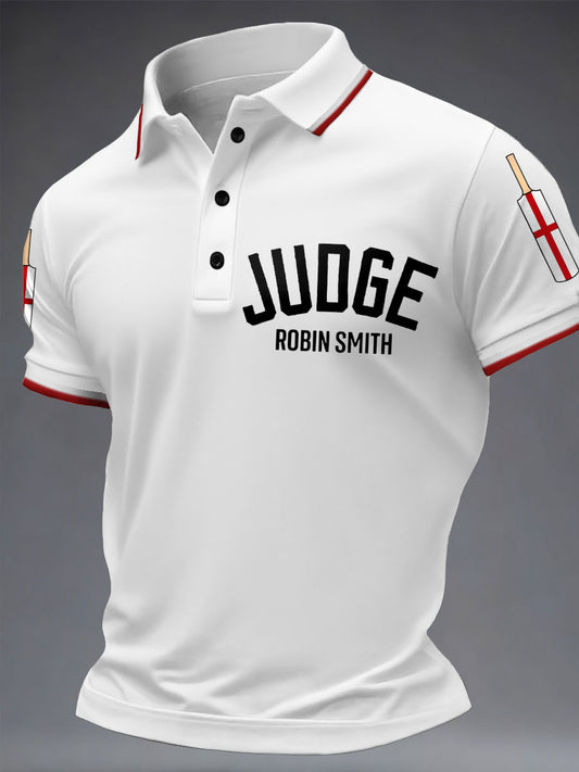 Men's UK Cricket The Judge Legend Printed Casual Tops