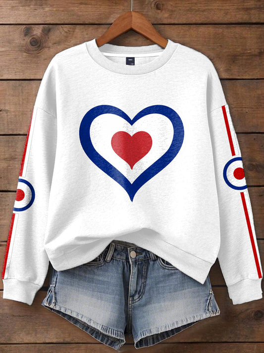 Women's UK Mod Music Lover Printed  Sweatshirt