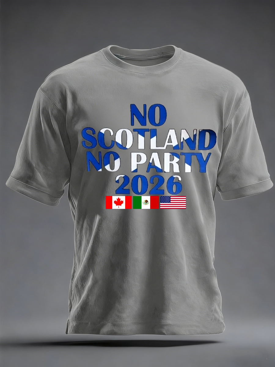 Men's UK Football Lover 2026 Printed imitation cotton short-sleeved T-shirt