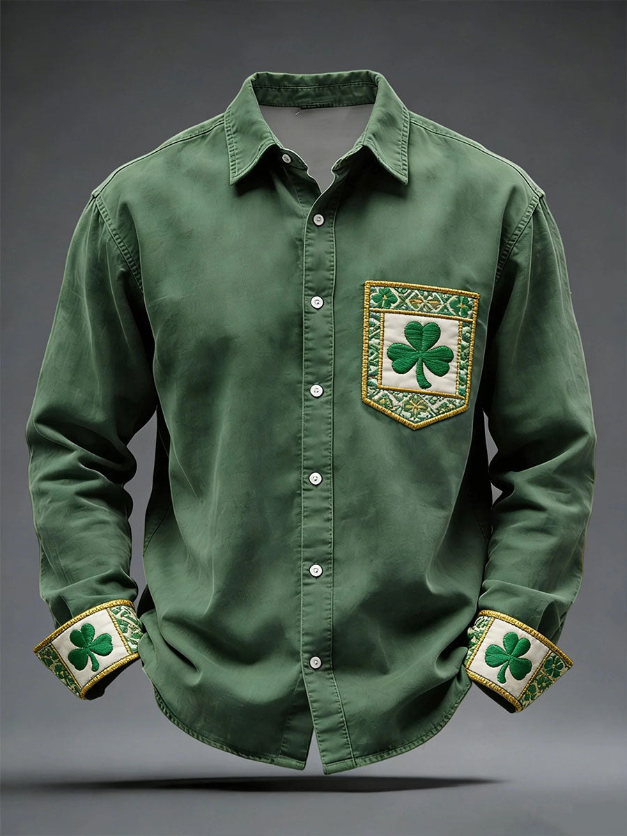 Men's St. Patrick's Day Printed Casual Shirt