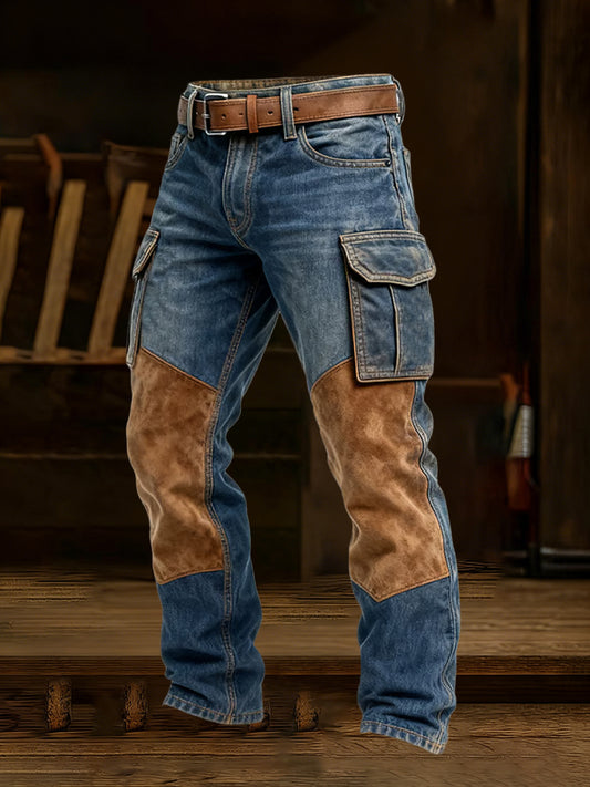 Men's Retro Business Style Casual Work Trousers