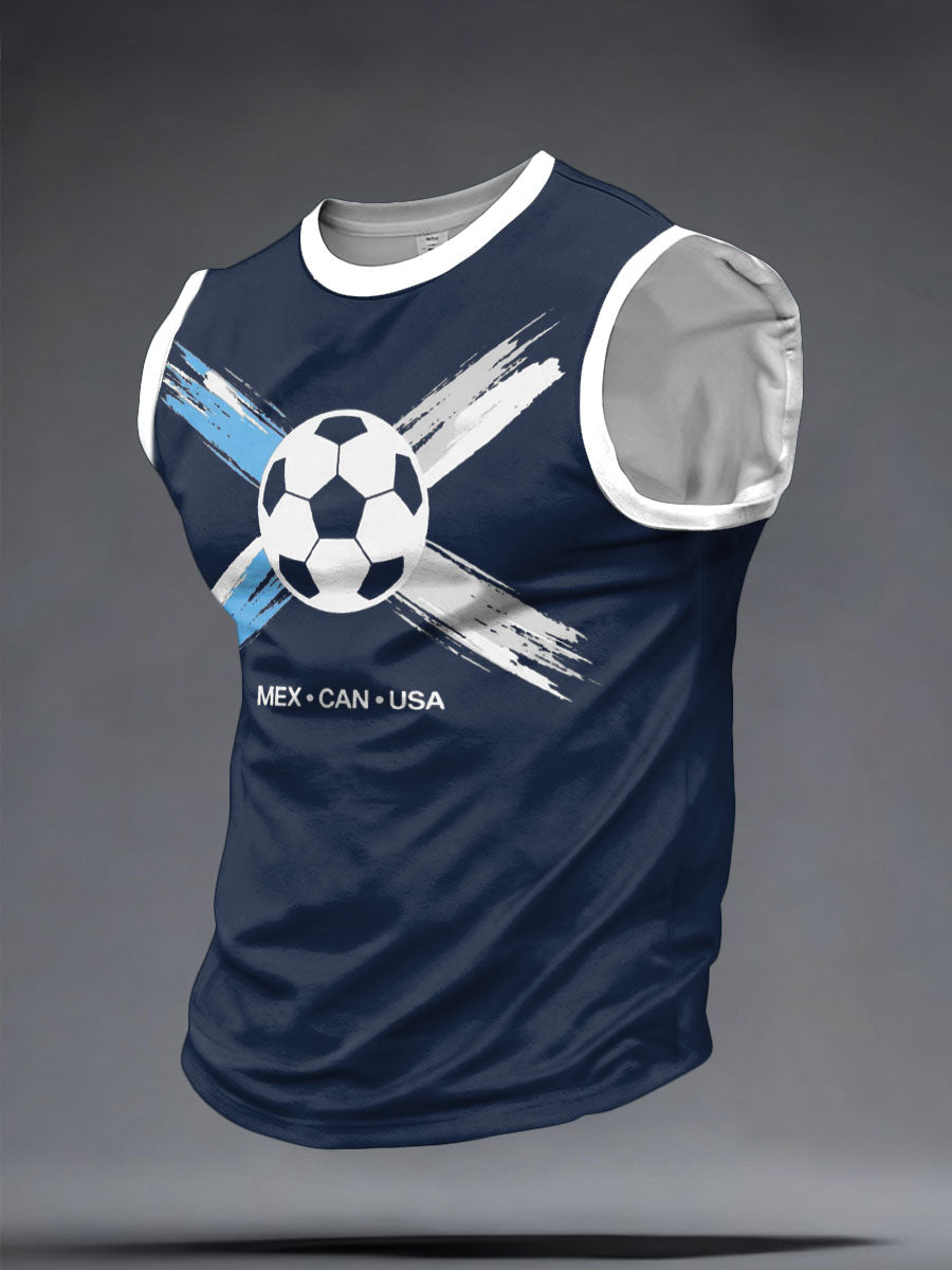 Men's Scotland Football Lover Printed Tank Tops