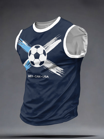 Men's Scotland Football Lover Printed Tank Tops