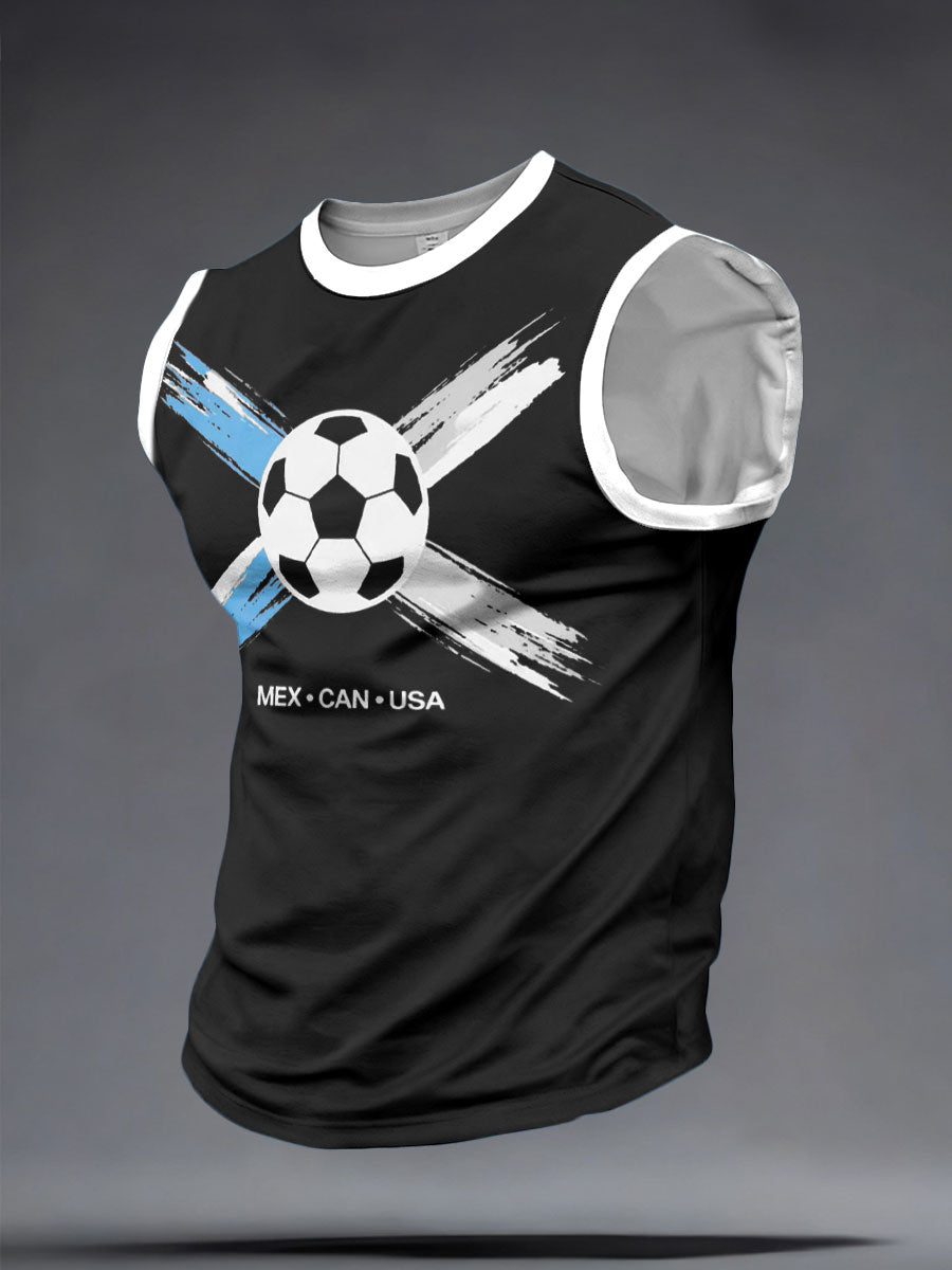 Men's Scotland Football Lover Printed Tank Tops