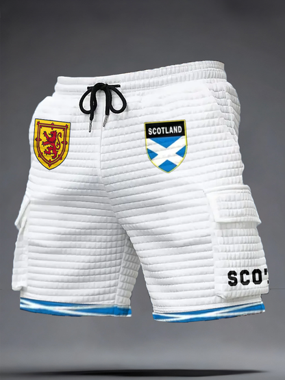 Men's Scotland Football Lover Printed Shorts