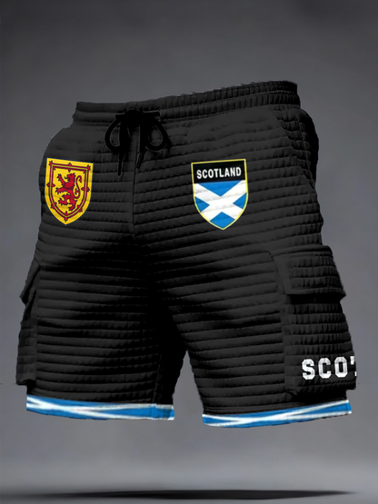 Men's Scotland Football Lover Printed Shorts