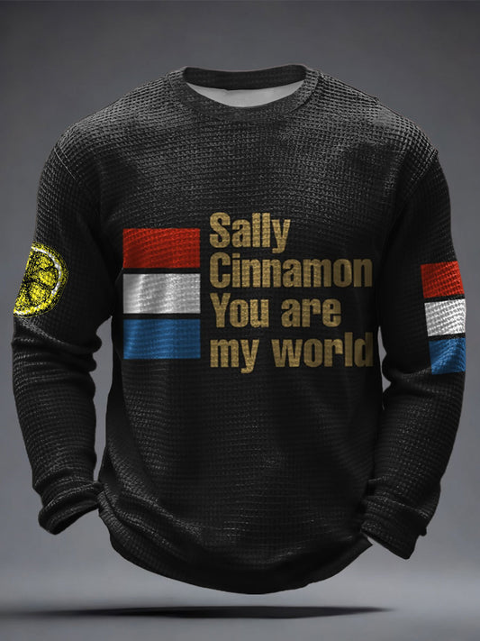 Men's UK Roses Music Lover Printed Waffle Tops