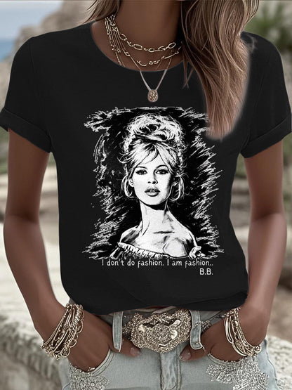 Women's BB Sexy Forever Art Printed T-shirt