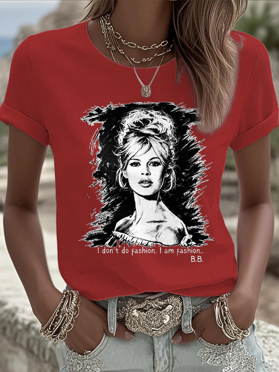Women's BB Sexy Forever Art Printed T-shirt
