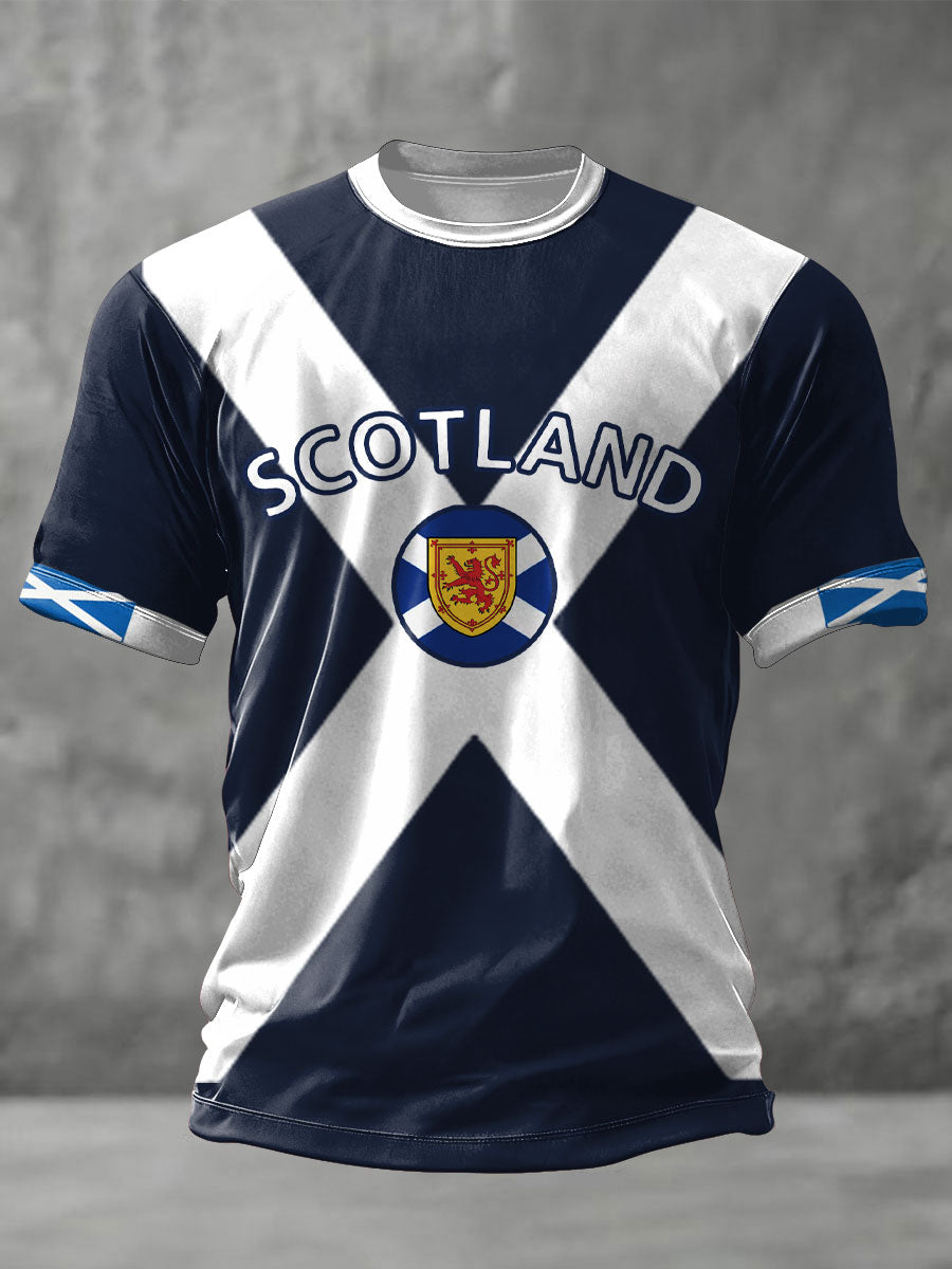 Unisex Scotland Football Lover Printed T-shirt