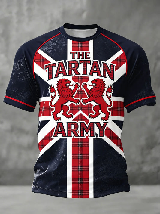 Unisex Scotland Football Lover Tartan Army Printed T-shirts
