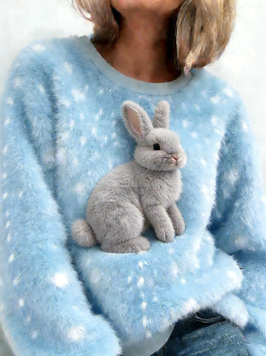 Women's Retro Animal Art Print Comfortable Flannel Top