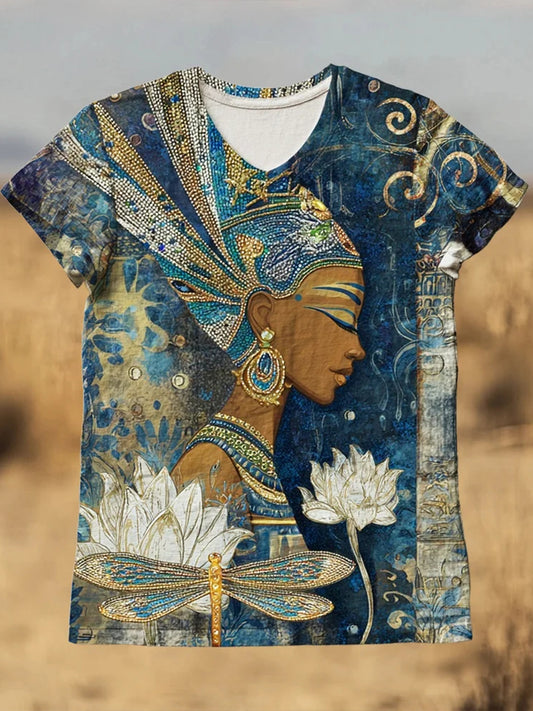 Women's Ancient Egyptian Civilization Printed T-Shirt