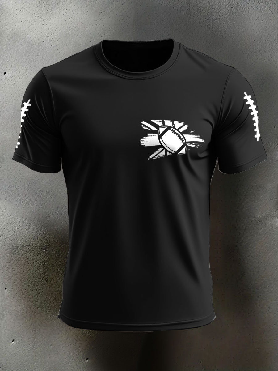 Men's UK Flag Football Printed T-shirt