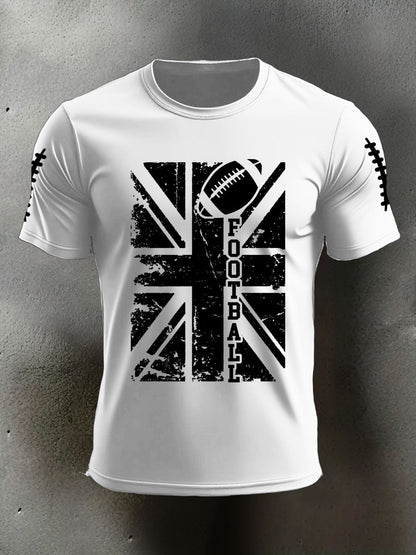 Men's UK Flag Football Printed T-shirt