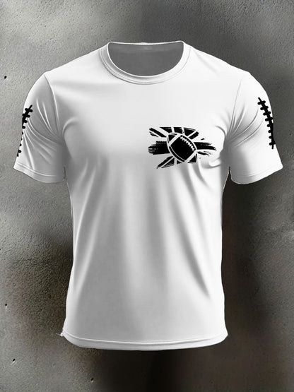 Men's UK Flag Football Printed T-shirt