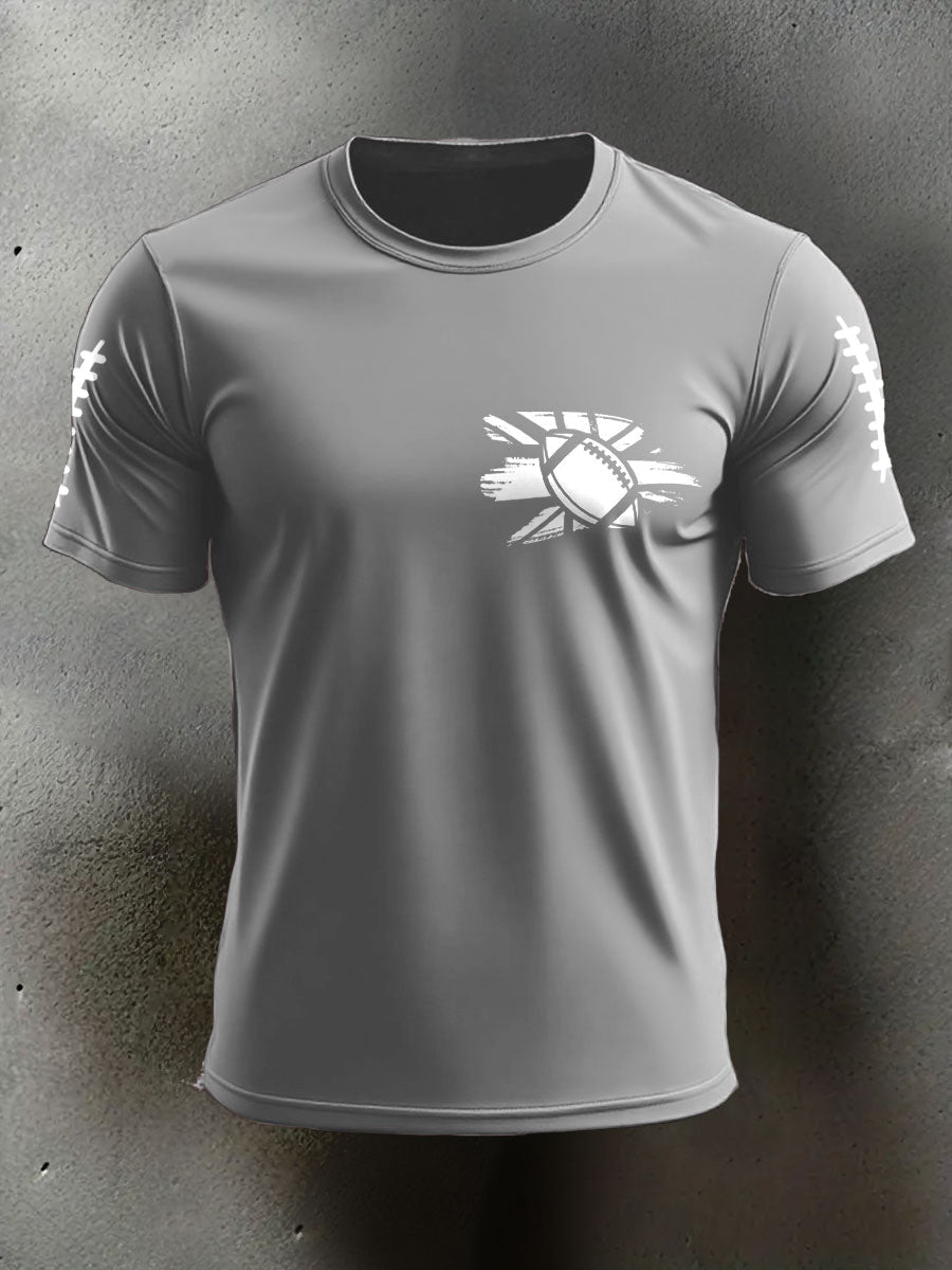 Men's UK Flag Football Printed T-shirt