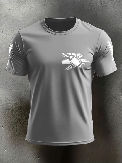 Men's UK Flag Football Printed T-shirt