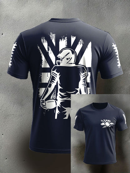 Men's UK Flag Football Printed T-shirt