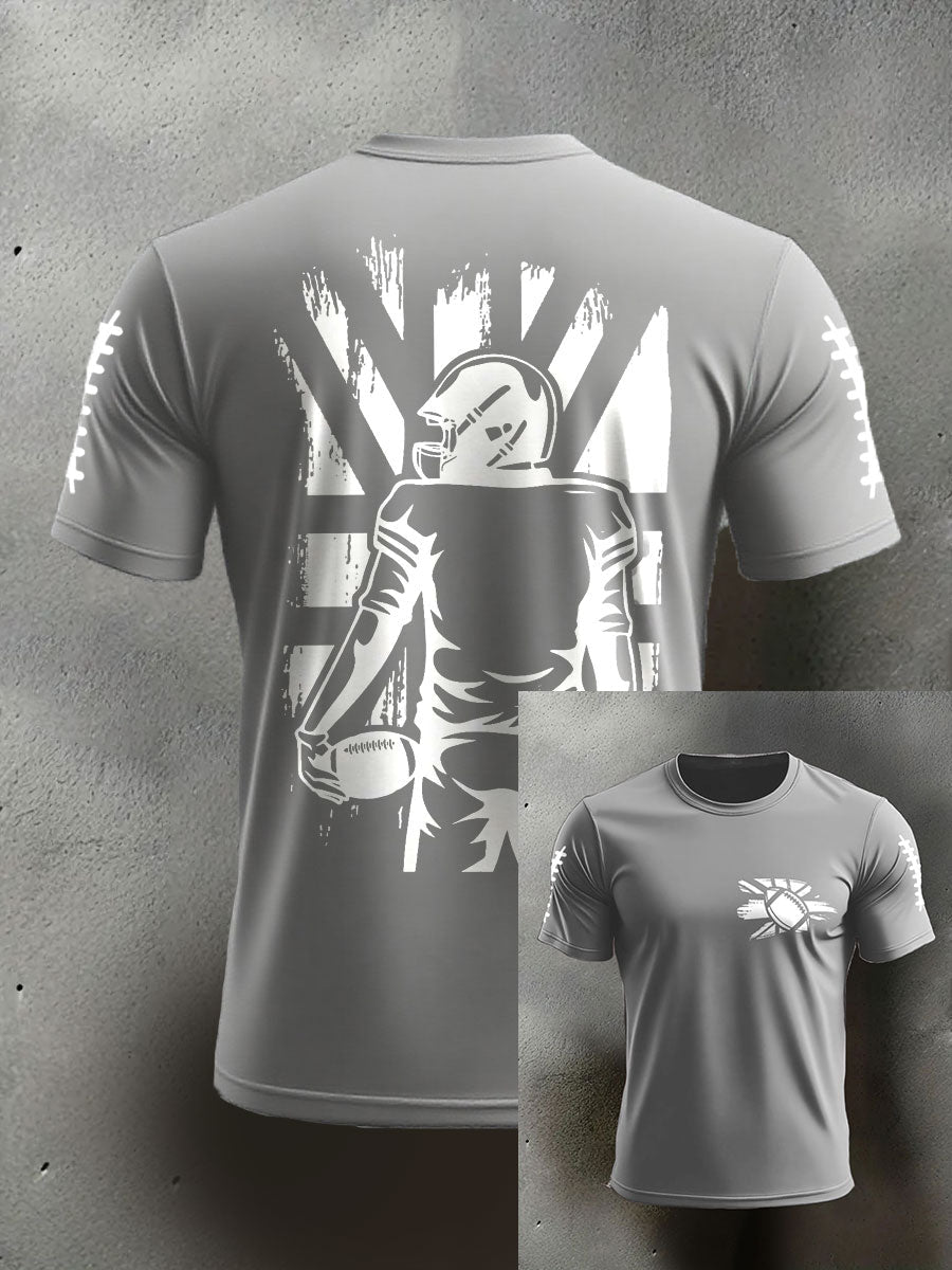Men's UK Flag Football Printed T-shirt