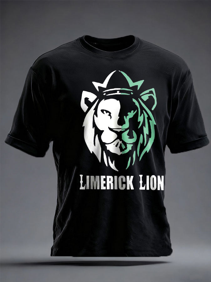 Men's Limerick Lion Ireland's Strongest Man Printed T-shirt