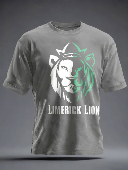 Men's Limerick Lion Ireland's Strongest Man Printed T-shirt