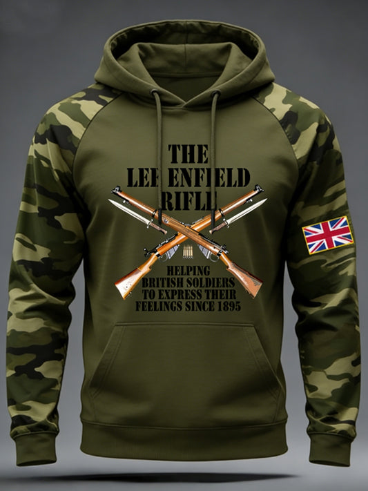 Men's Lee enfield Velvet Raglan Hoodie