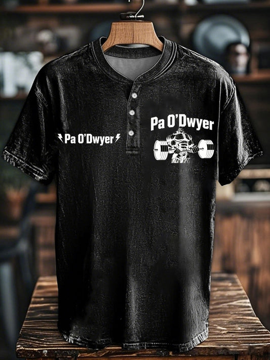 Men's Irish Strongman Pat O'dwyer Printed Commemorative T-Shirt
