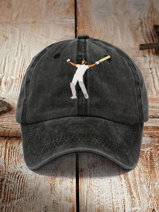 Unisex Cricket Print Hat