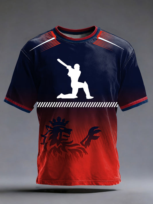Men's Cricket Printed T-shirt