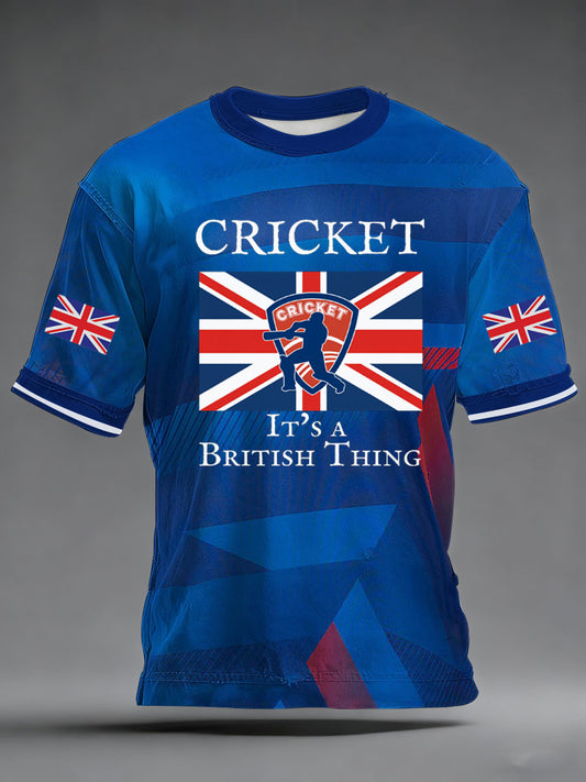 Men's Cricket Printed T-shirt
