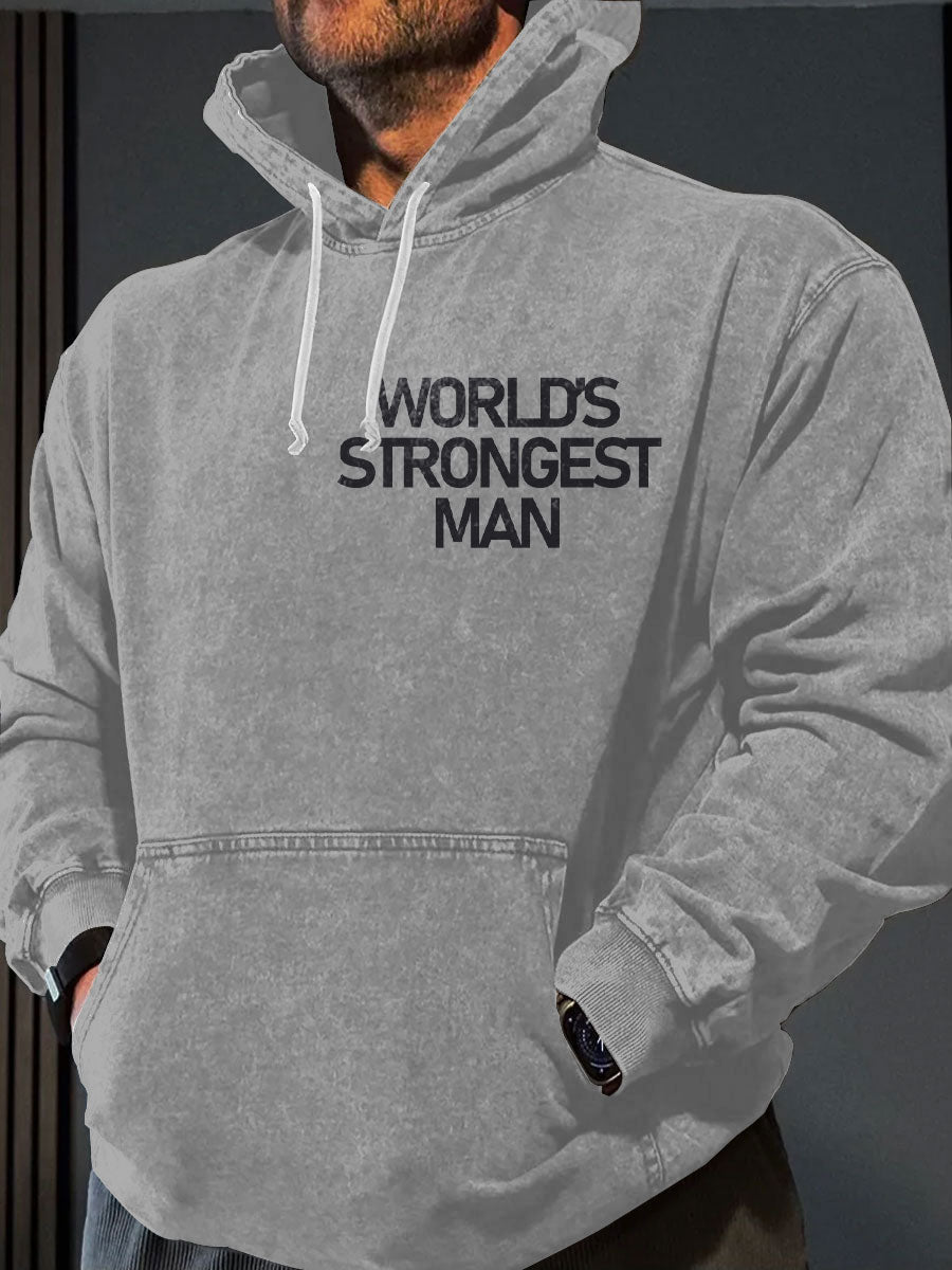 Men's Limerick Lion Ireland's Strongest Man Printed Hoodie