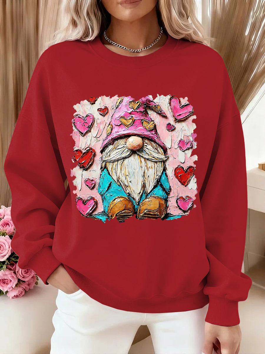 Women's Valentine Oil Painting Art Design Sweatshirt
