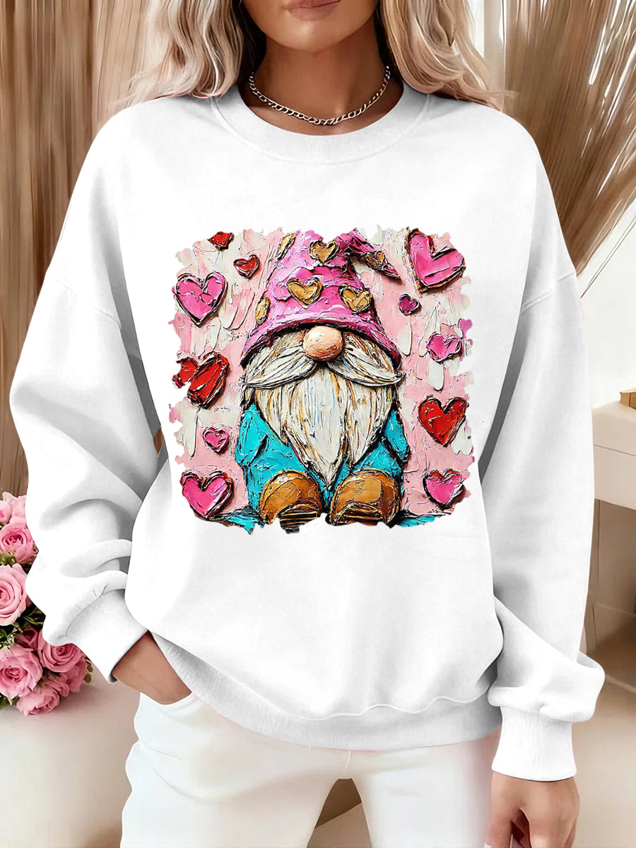 Women's Valentine Oil Painting Art Design Sweatshirt