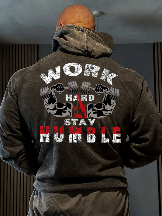 Men's Irish Pat O'Dwyer Fitness Print Hooded Sweatshirt