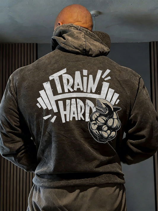 Men's Irish Pat O'Dwyer Fitness Print Hooded Sweatshirt