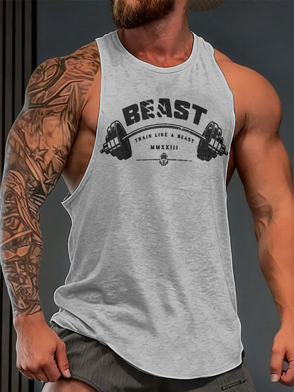 Men's The Beast Printed Tank Tops