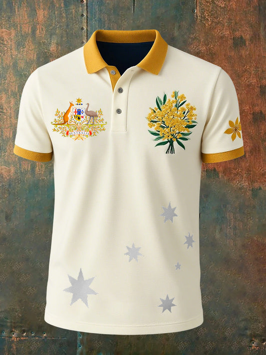 Men's Vintage Australian Casual Polo Shirt