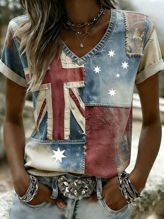Women's Vintage Australian Holiday Casual Comfortable T-shirt