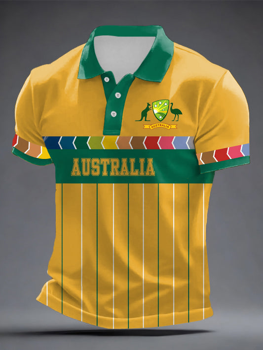 Men's Australia Cricket Printed Shirt