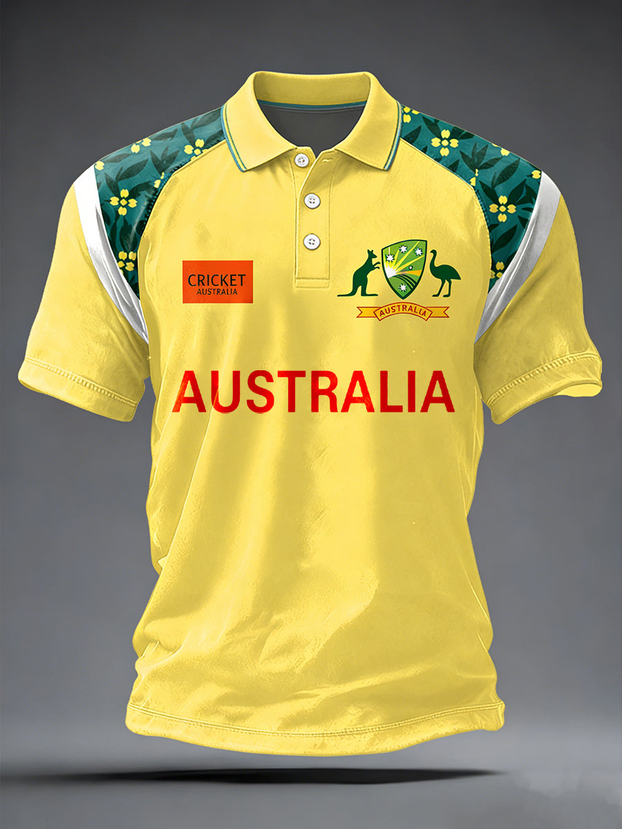 Men's Australia Cricket Printed Shirt