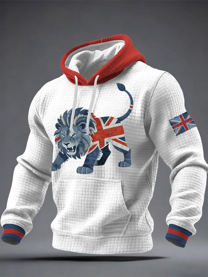 Men's British Style Printed Hoodie