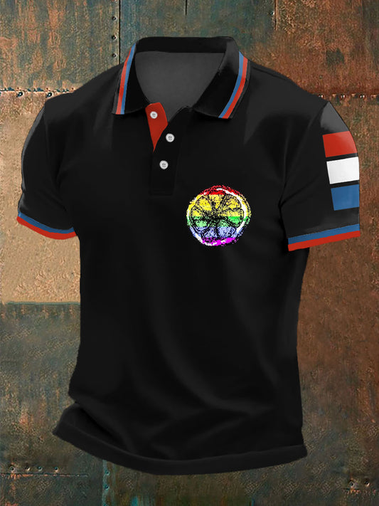 Men's Lemon Roses Music Lover Printed polo shirt