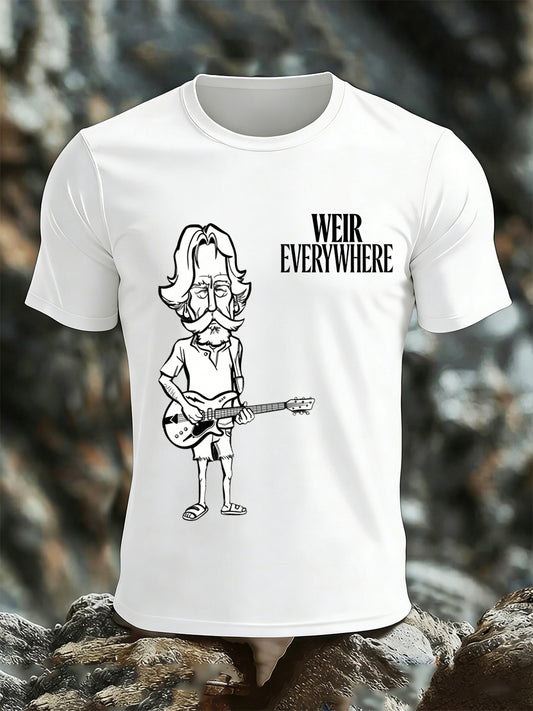 Men's Bob Weir-Inspired Graphic Print T-Shirt
