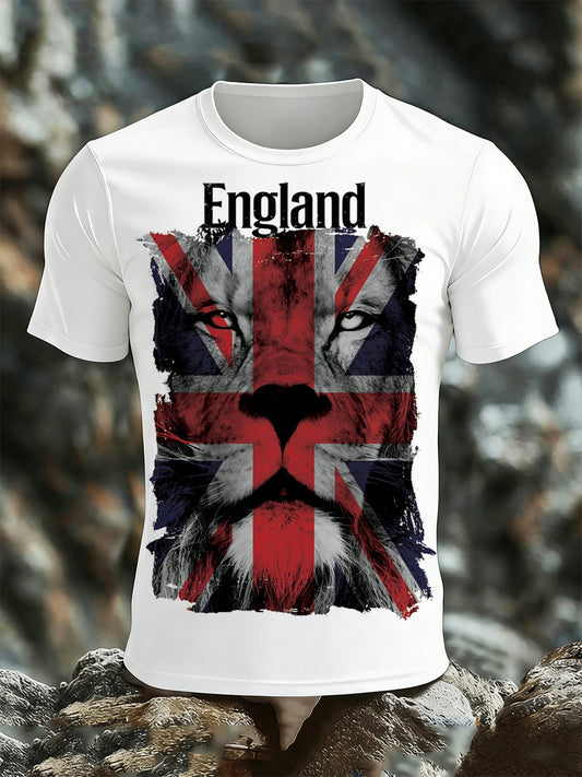 Men's British-Style Printed T-Shirt