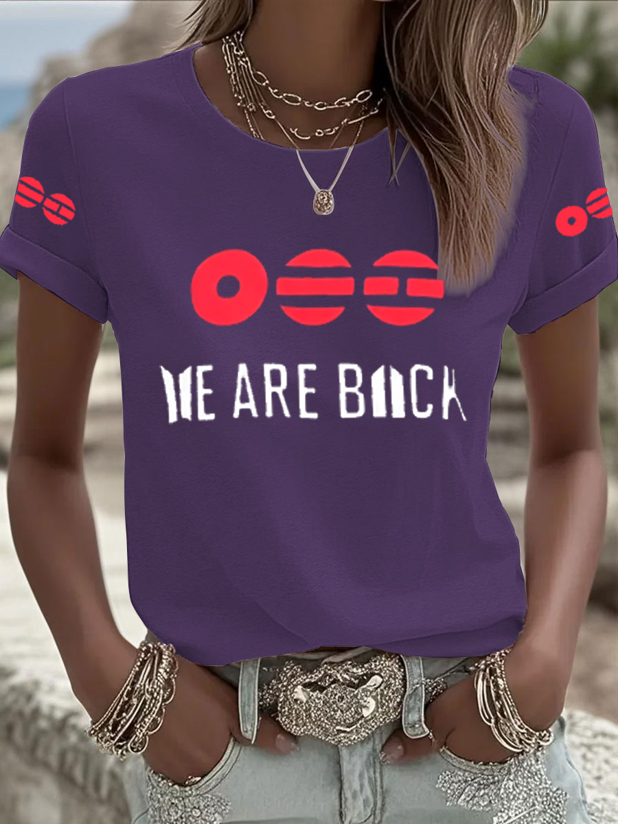 Women's BTS lovers Printed Iron On Short Sleeve T-Shirt