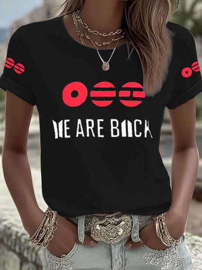 Women's BTS lovers Printed Iron On Short Sleeve T-Shirt