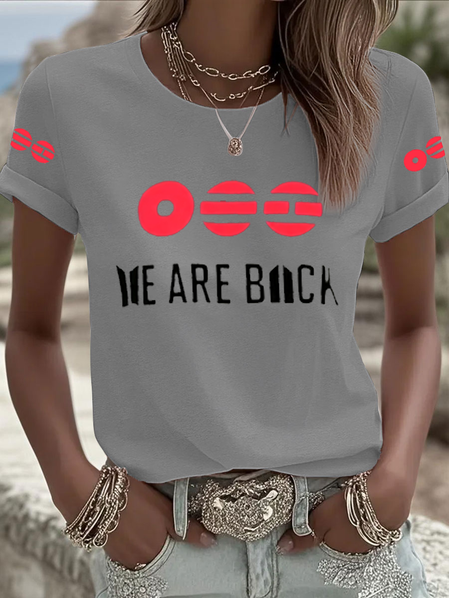 Women's BTS lovers Printed Iron On Short Sleeve T-Shirt